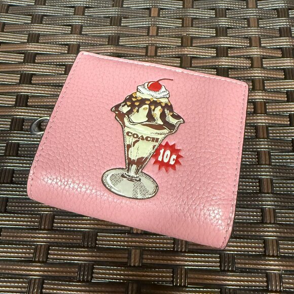 Coach Handbags - coach Snap Wallet With Sundae Graphic cu385